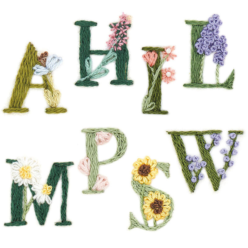 Stick & Stitch "Blumenalphabet"