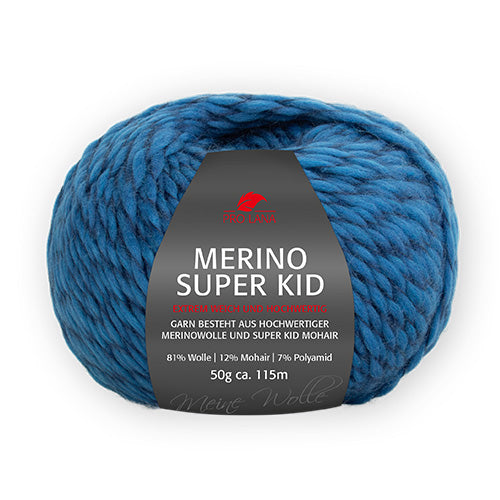 Merino Super Kid royal meliert