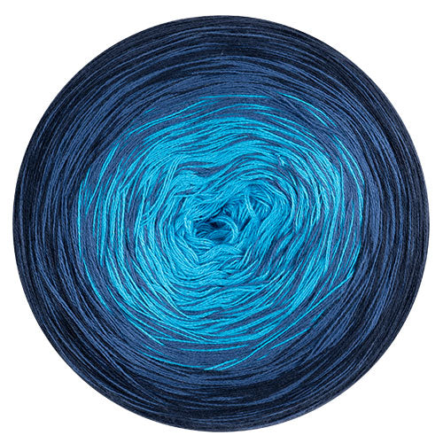 Bobbel Cotton türkis-dunkelblau