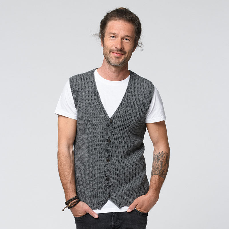 Herrenweste "Merino Extrafein" 765040