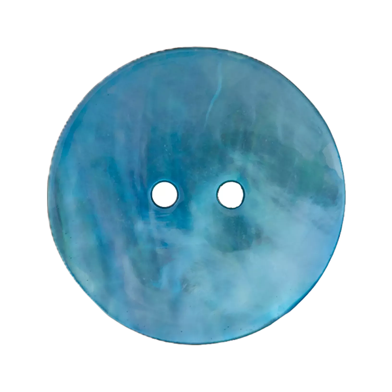 Perlmuttknopf türkis 15mm