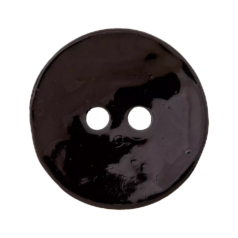 Perlmuttknopf schwarz 28mm