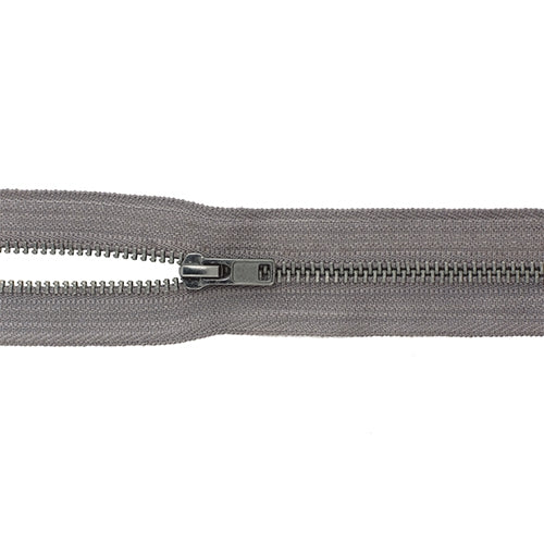 Reißverschluss grau 18cm