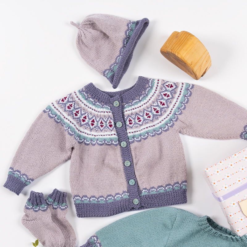 Kinderjacke, Mütze und Söckchen "Baby Merino Soft" 765063