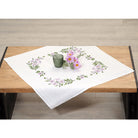 Decke lila Blumenranke