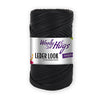 Woolly Hugs Leder Look black