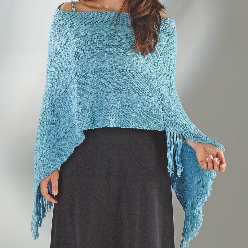 Damenponcho "Seidenglanz" 756124