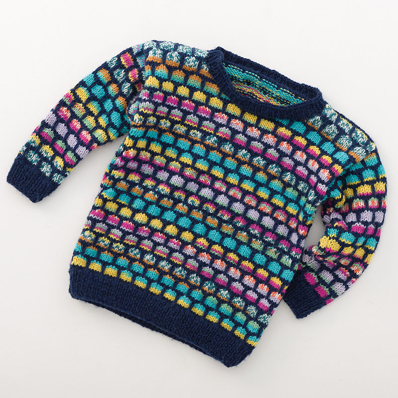 Kinderpullover "Feinstrumpf Color" 757177