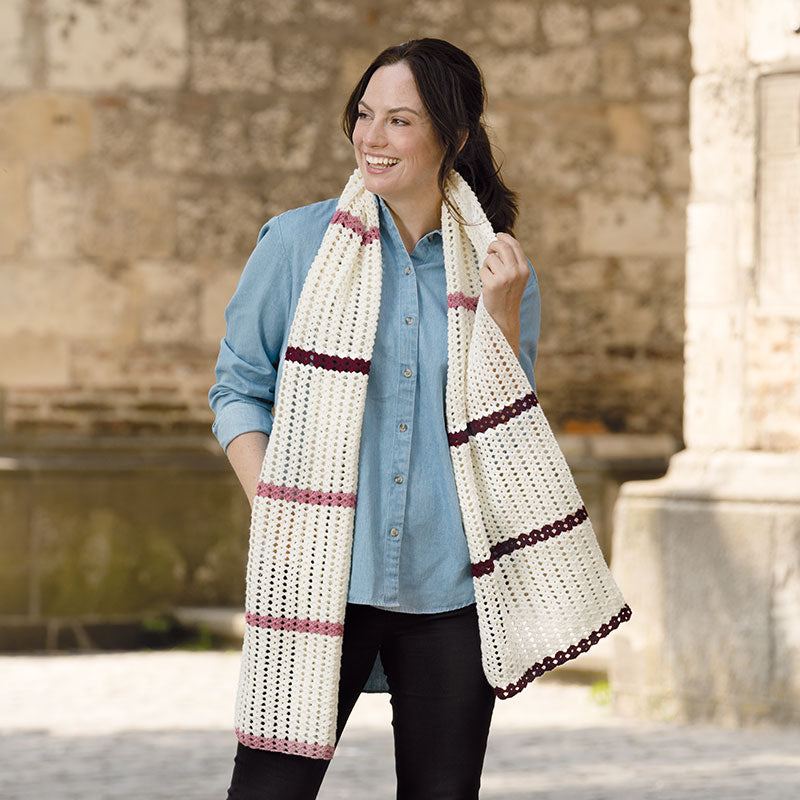 Gehäkelter Schal "Merino Extrafein" 763025