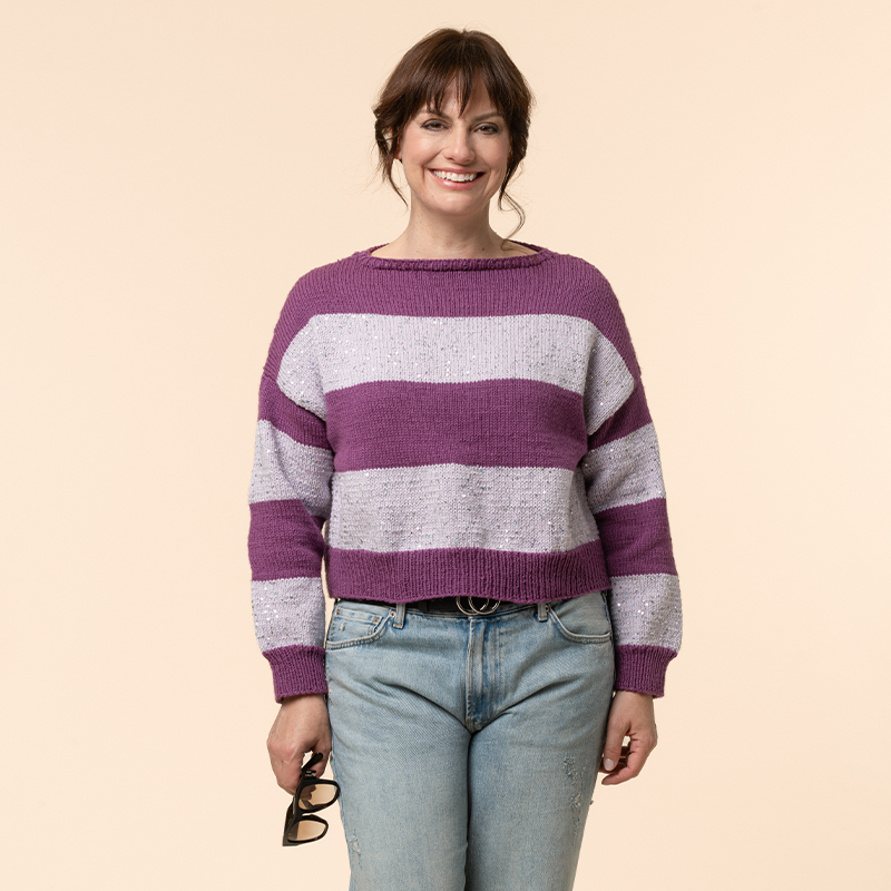 Damenpullover  "Capri & Pailletten" 767008