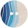 Wellenknopf blau 20mm