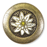 Metallknopf "Edelweiß"