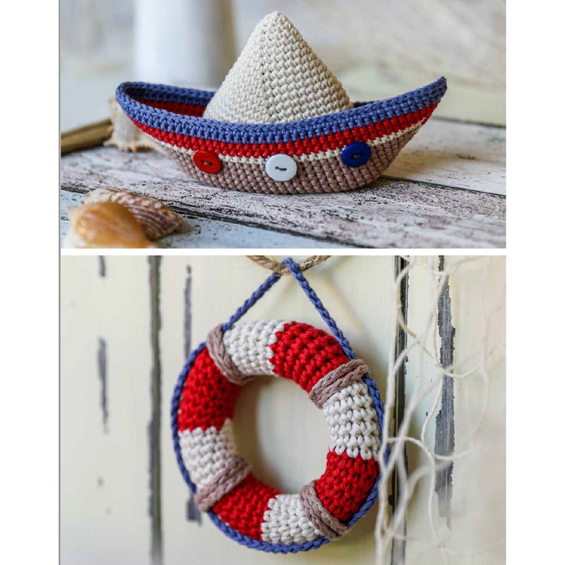 Amigurumi Segelboot und Rettungsring "Eco Cotton" GR5053