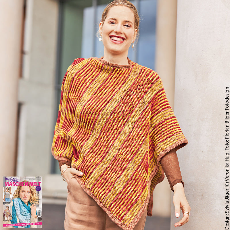 Damenponcho "Merino Stretch" LK1092077