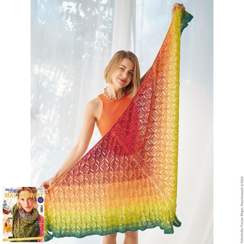 Dreiecktuch "Bobbel Cotton XXL" LK4584