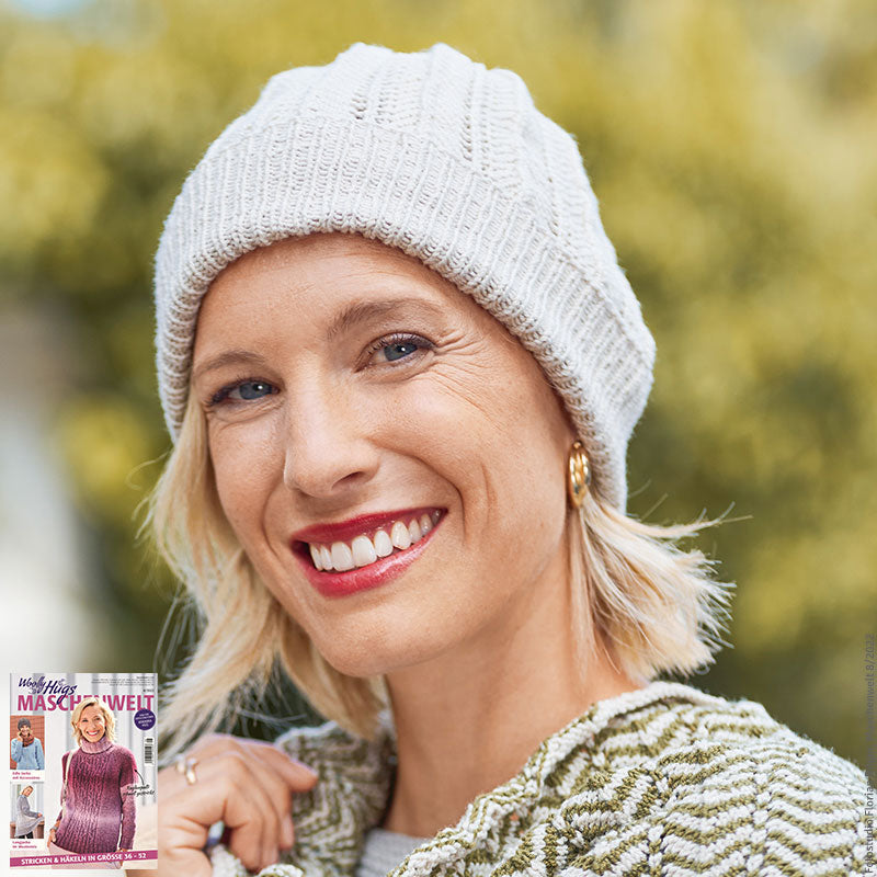 Mütze mit Loop"Merino Silk Socks" LK4619