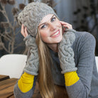 Damenmütze & Handstulpen "Merino extrafine 85" SMS8929