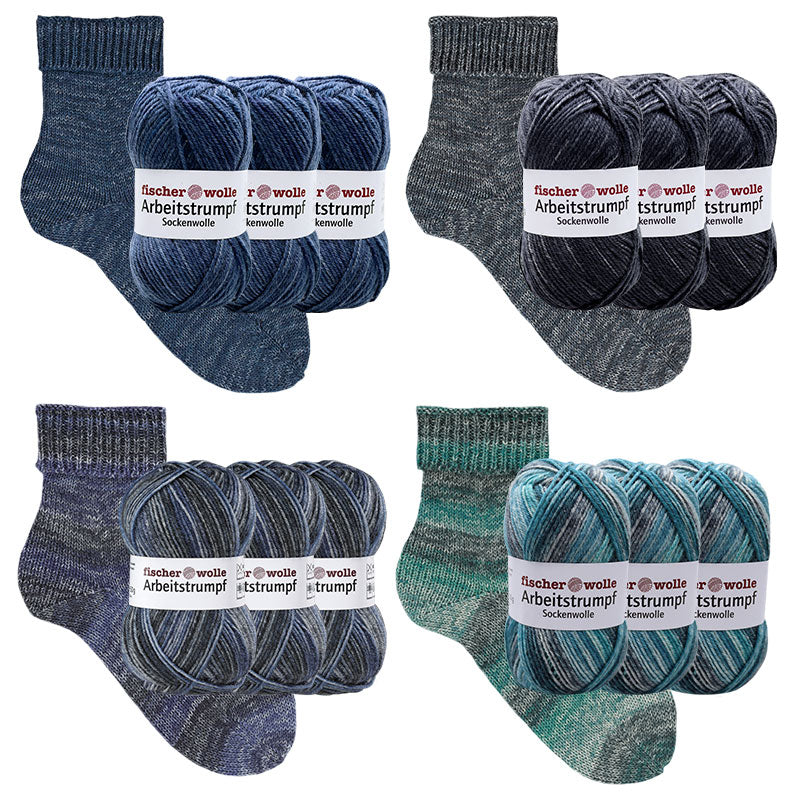 600 g Sparpaket "Arbeitsstrumpf Color"
