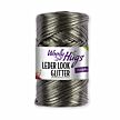 Woolly Hugs Leder Look grau metallic