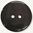 Two-hole button black 11mm