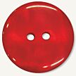 Two-hole button red 11mm