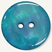 Two-hole button turquoise 11mm