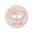 Knopf Schaf rosa
