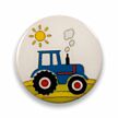 Knopf Traktor sand