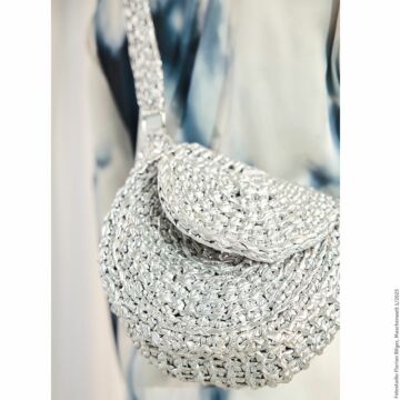 Gehäkelte Tasche "Leder Look Glitter" 109328.18