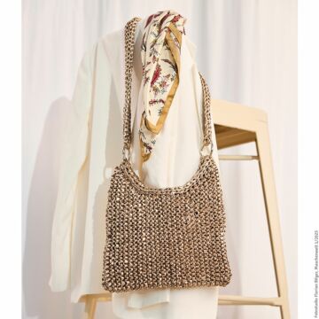 Gestrickte Tasche "Leder Look Glitter" 109328.20