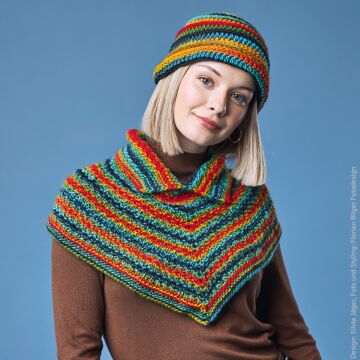 Schalkragen und Mütze "Year Socks Express" 109330.16-17