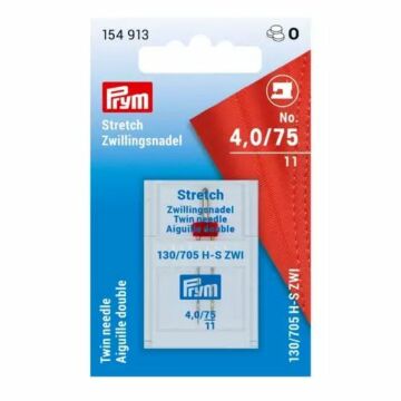 Double sewing machine needle "Stretch" 130/705, 75/4.0mm