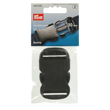 Boucle enfichable noire 30mm