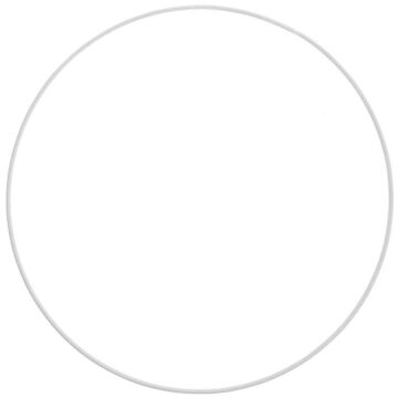 Metal ring matt/white 20cm