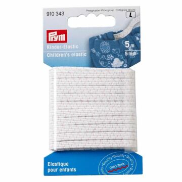 Children elastic 5mm white