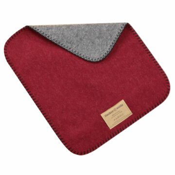 Seat cover "Oslo" dark red / dark gray