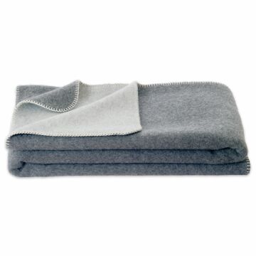 Blanket "Ökolana" dark gray / light gray
