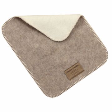 Seat cover "Ökolana" beige / white