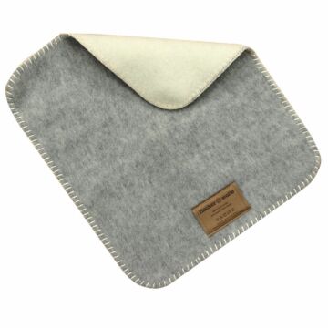 Seat cover "Ökolana" gray / white 