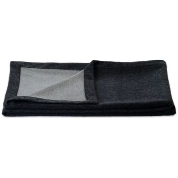 Blanket "Como" dark gray / light gray