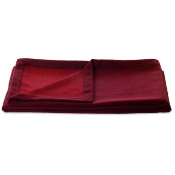 Blanket "Como" dark red / red