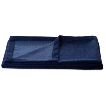 Blanket "Como" dark blue / blue