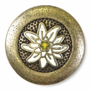 Metal button "Edelweiss"