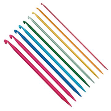 Crochet hook with knitting needle point "addiDuett
