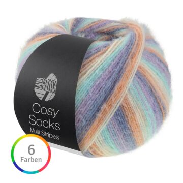 Meilenweit 100 Cosy Socks Multi Stripes