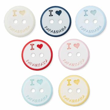 Button "I love Papa & Mama"