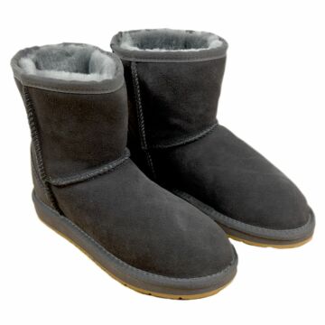 Lambskin boots ladies - anthracite