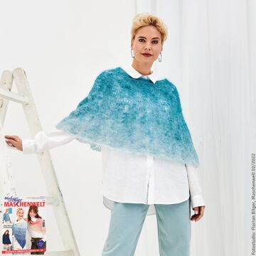 Damenkurzponcho "Lace" LK4520