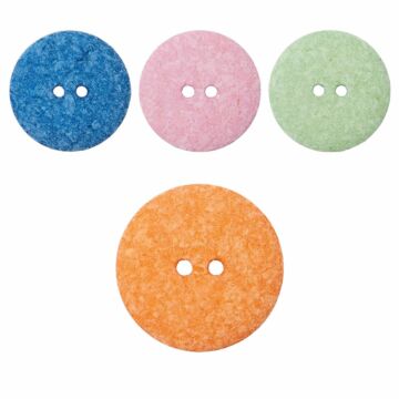Cotton/polyester button 2-hole (28 mm)