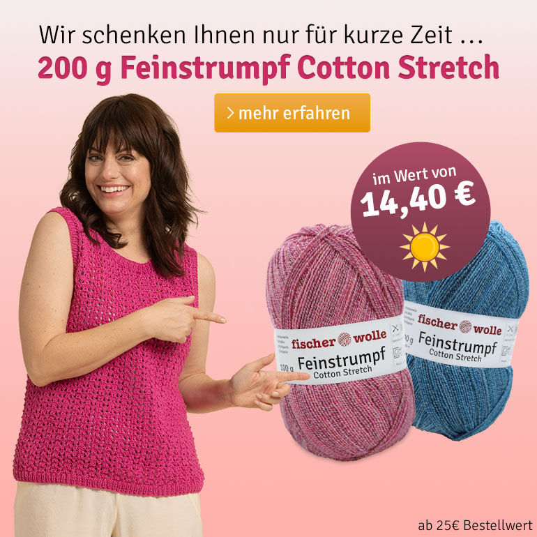 Aktion: 200g Feinstrumpf Cotton Stretch gratis (mobile)